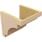 Ekena Millwork 11"W x 11"D x 11"H Wide Mediterranean Rough Cedar Woodgrain TimberThane Corbel, Primed Tan CORUR11X11X11MEDRCPR - alternate 3